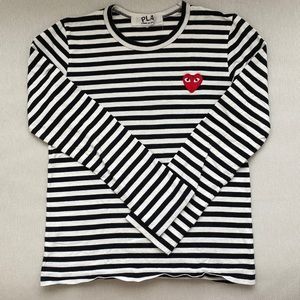 CDG Comme des Garçon stripes long sleeve tshirt